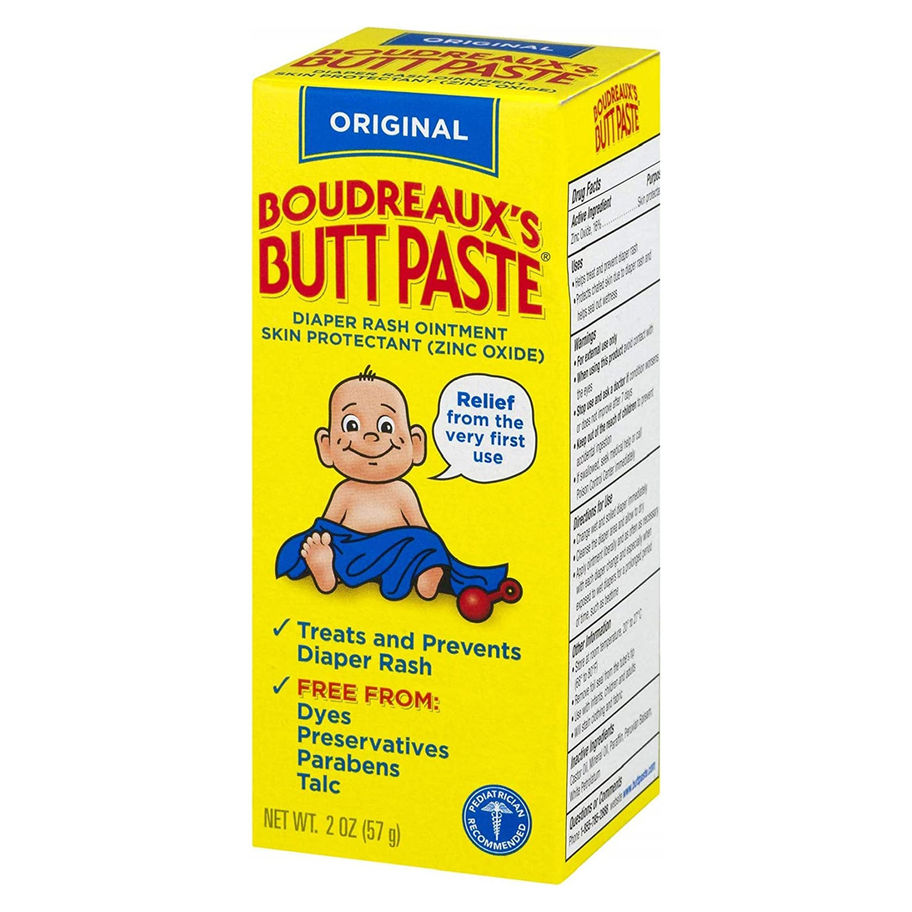 Boudreaux's Original Butt Paste Diaper Rash Treatment, Scented, 2-ounce tube - MCK-785320_pkgright.jpg