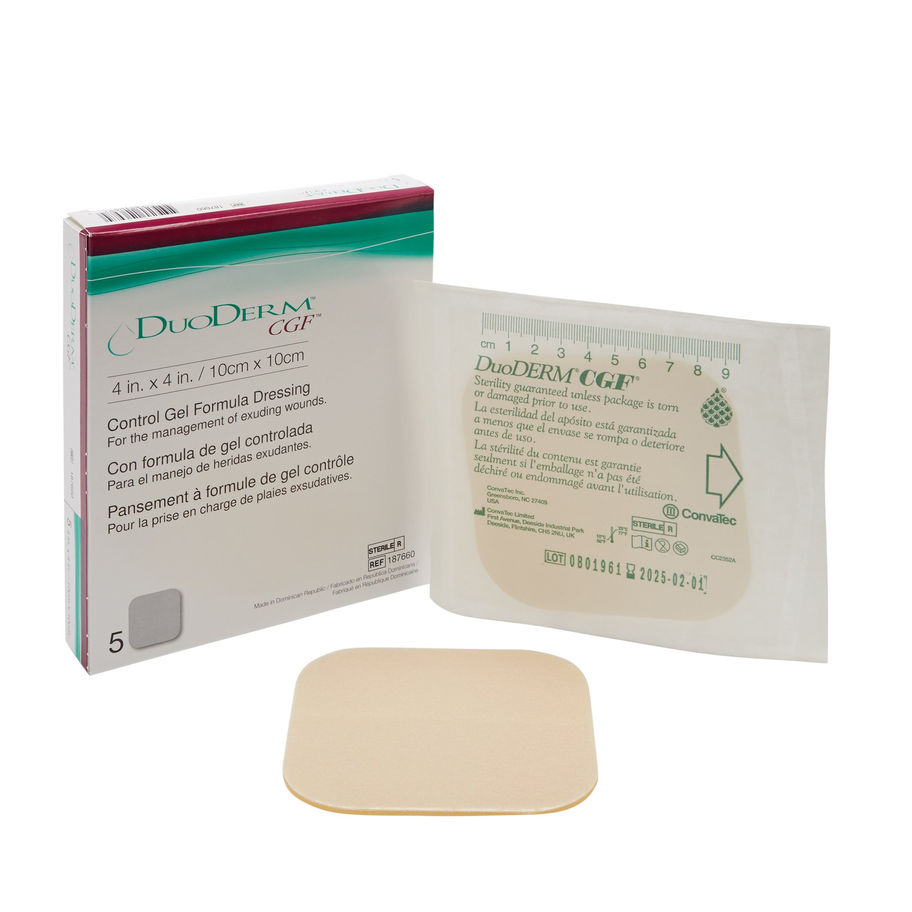 DuoDerm® CGF® Hydrocolloid Dressing, 4 x 4 Inch - MCK-181329_ppkgleft.jpg