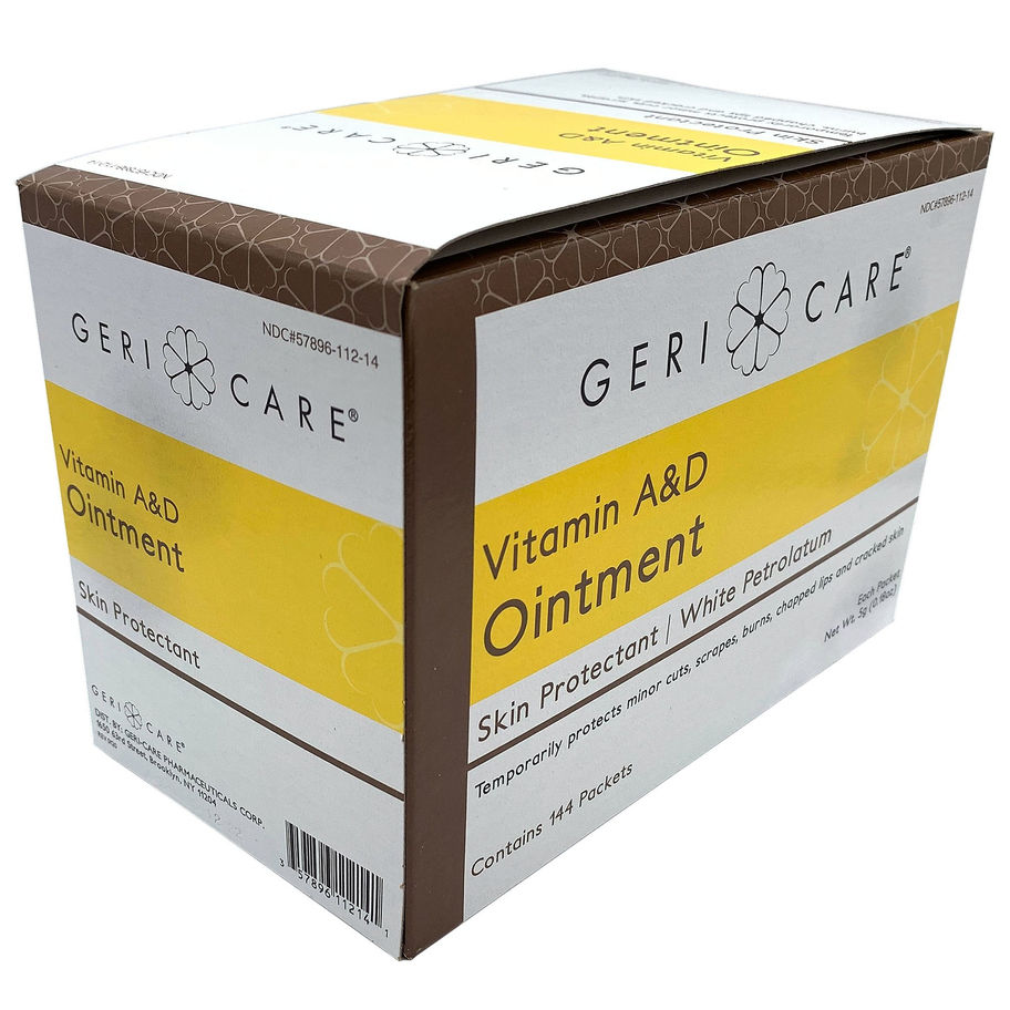 Geri-Care® Vitamin A & D Ointment Skin Protectant with Petrolatum, 5-gram Packet - MCK-1220889_pkgleft.jpg