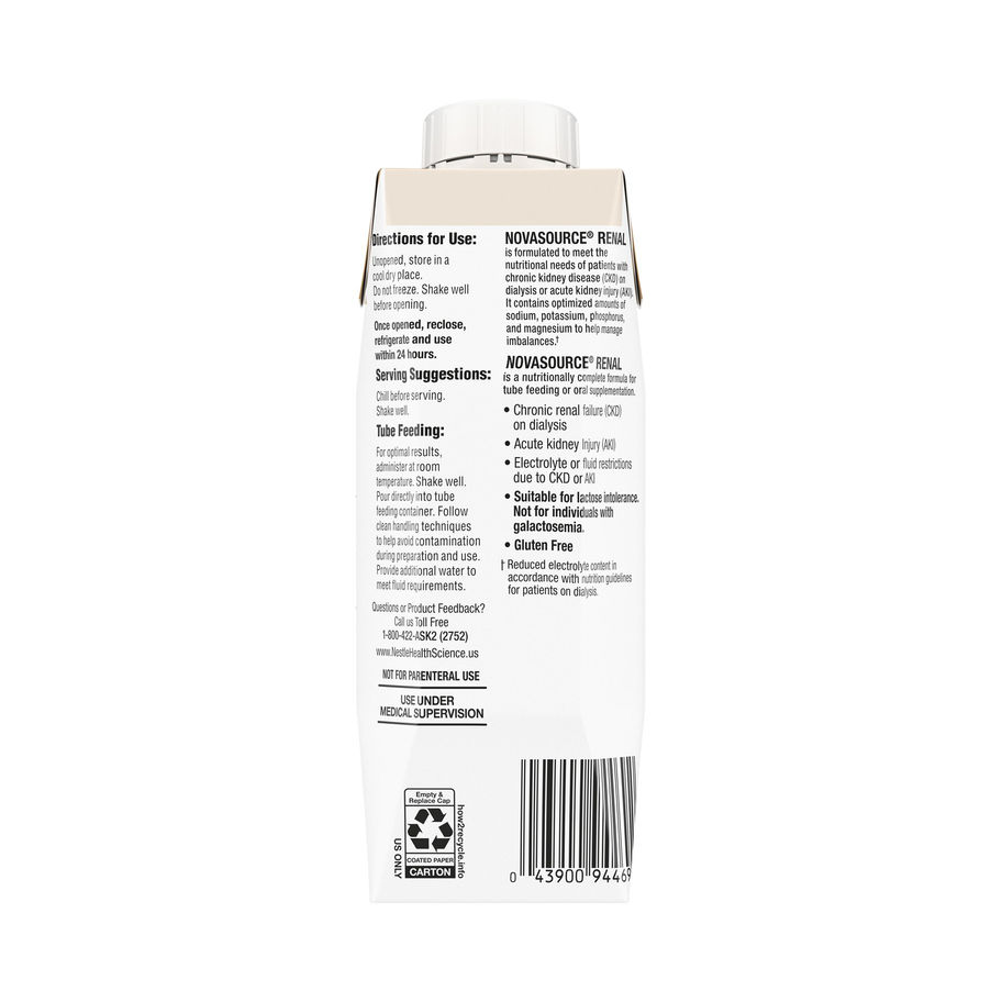 Novasource® Renal Café Mocha Formula for Patients on Dialysis, 8-ounce Carton - MCK-1178534_info.jpg
