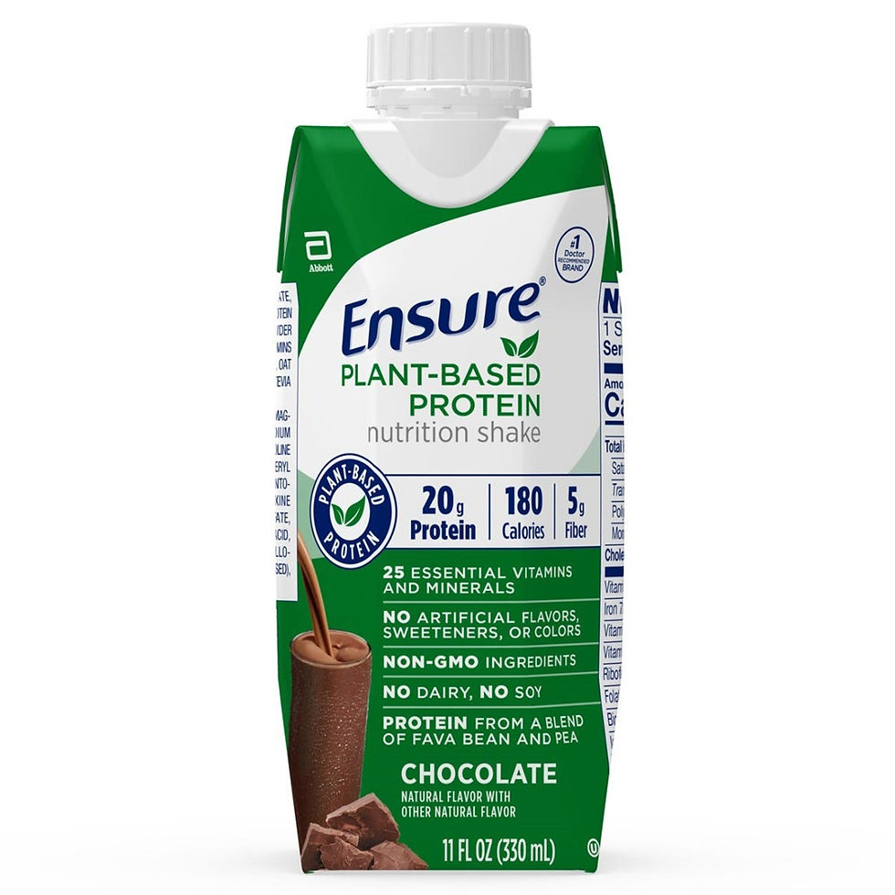 Ensure® Plant Based Protein Nutrition Shake, Chocolate, 11-ounce carton - MCK-1236785_front.jpg