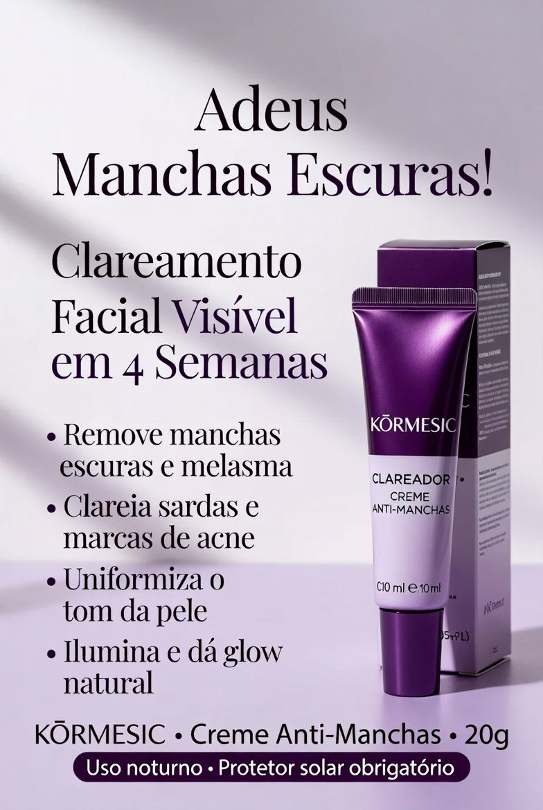 Miniatura: Creme Facial Clareador - Manchas Escuras, Sardas e Marcas de Acne-kórmesic