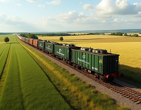 A_realistic_photograph_of_a_freight_train_with_gre_c3bd0da5-4711-42c8-9725-b40e3a7db087.jp
