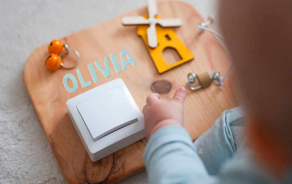 Miniatura: Painel Sensorial Montessori Personalizado
