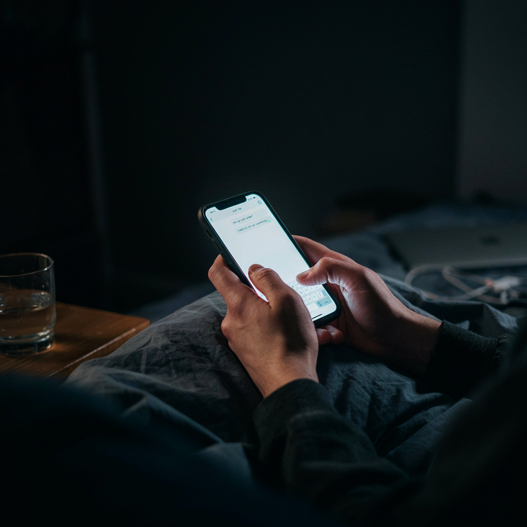 Person using phone