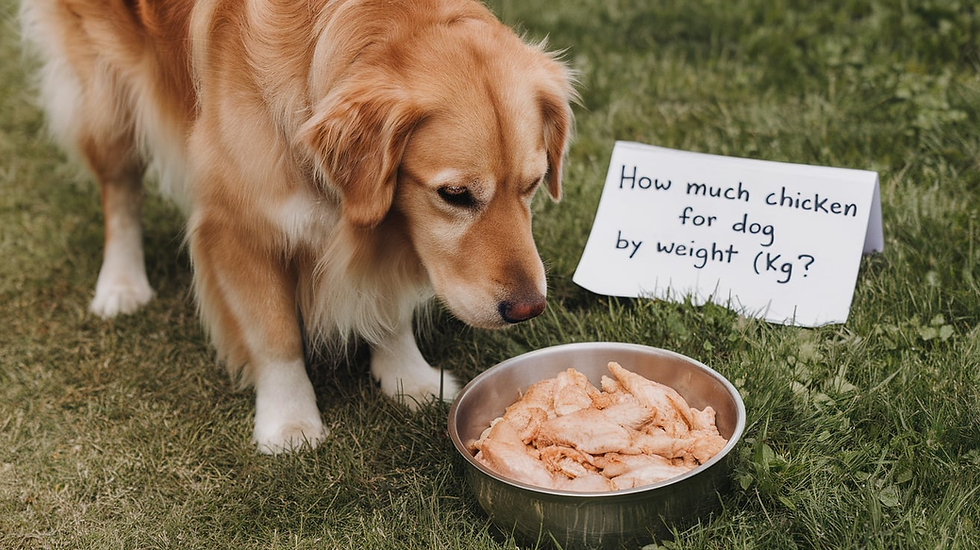 How Much Chicken for Dog by Weight (kg)?