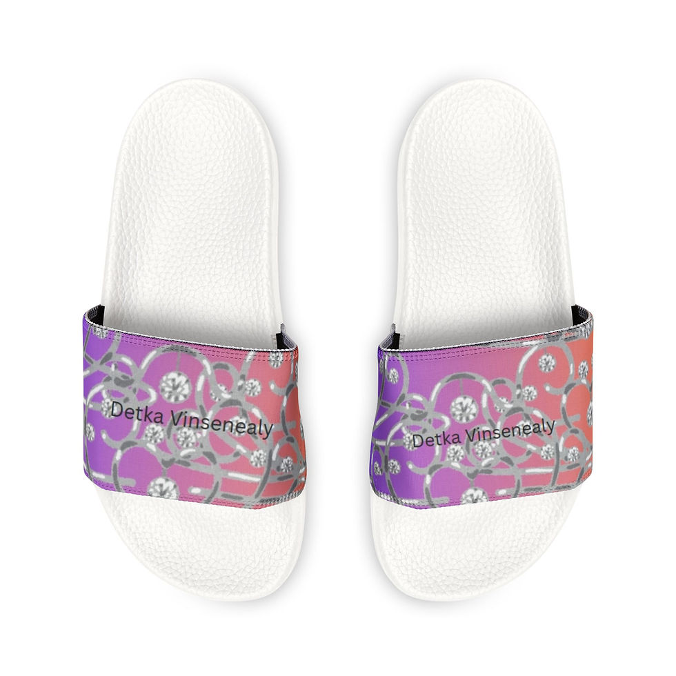 Thumbnail: Youth Removable-Strap Sandals - Colorful Floral Design for Summer Fun