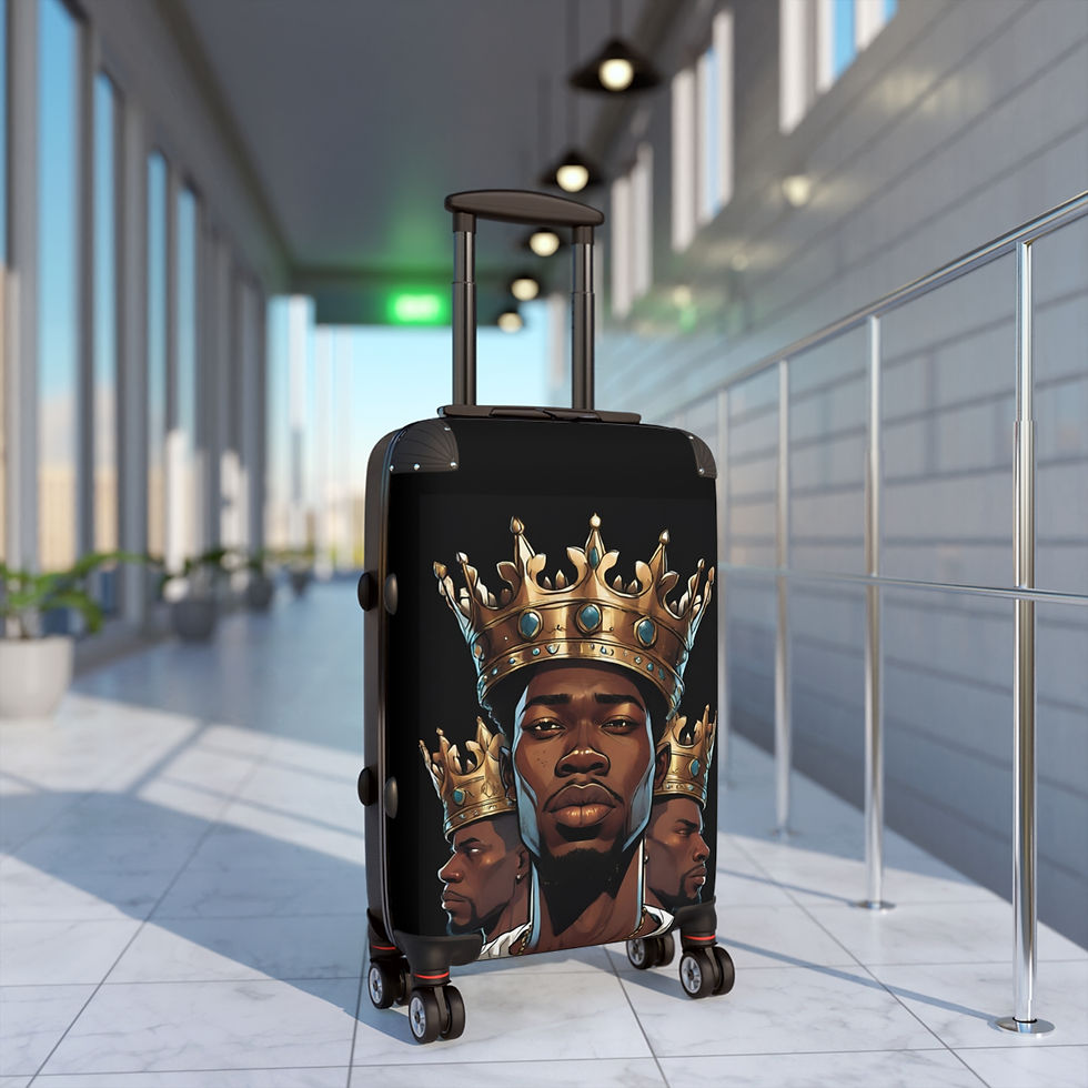 Thumbnail: Detka Vinsenealy Crowned Royalty Suitcase –Travel Luggage for Trendsetters