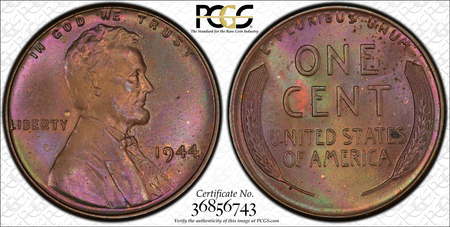 1944 Lincoln PCGS MS64BN