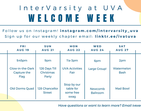 Intervarsity Christian Fellowship At Uva Charlottesville