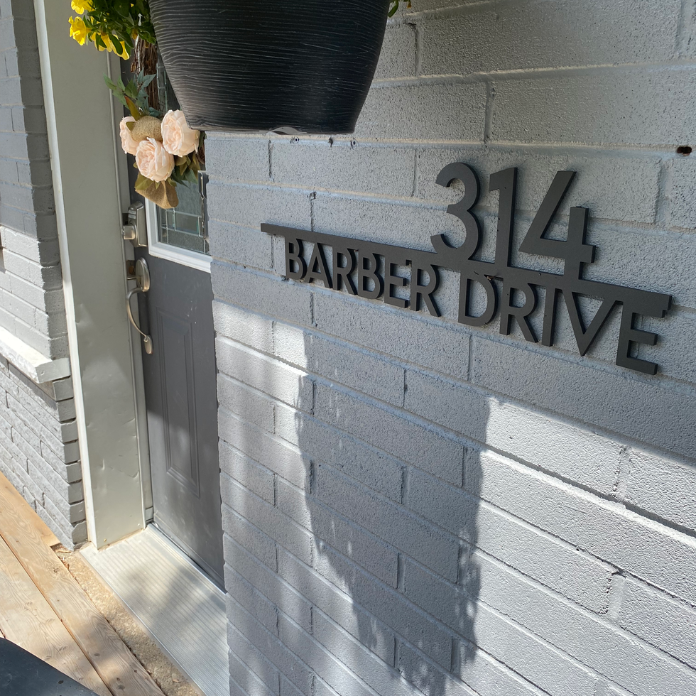 Modern House Address Sign