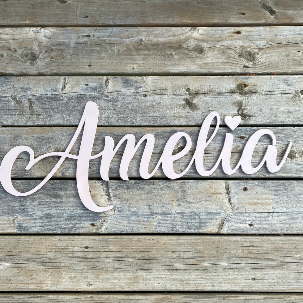 Floating Name Signs