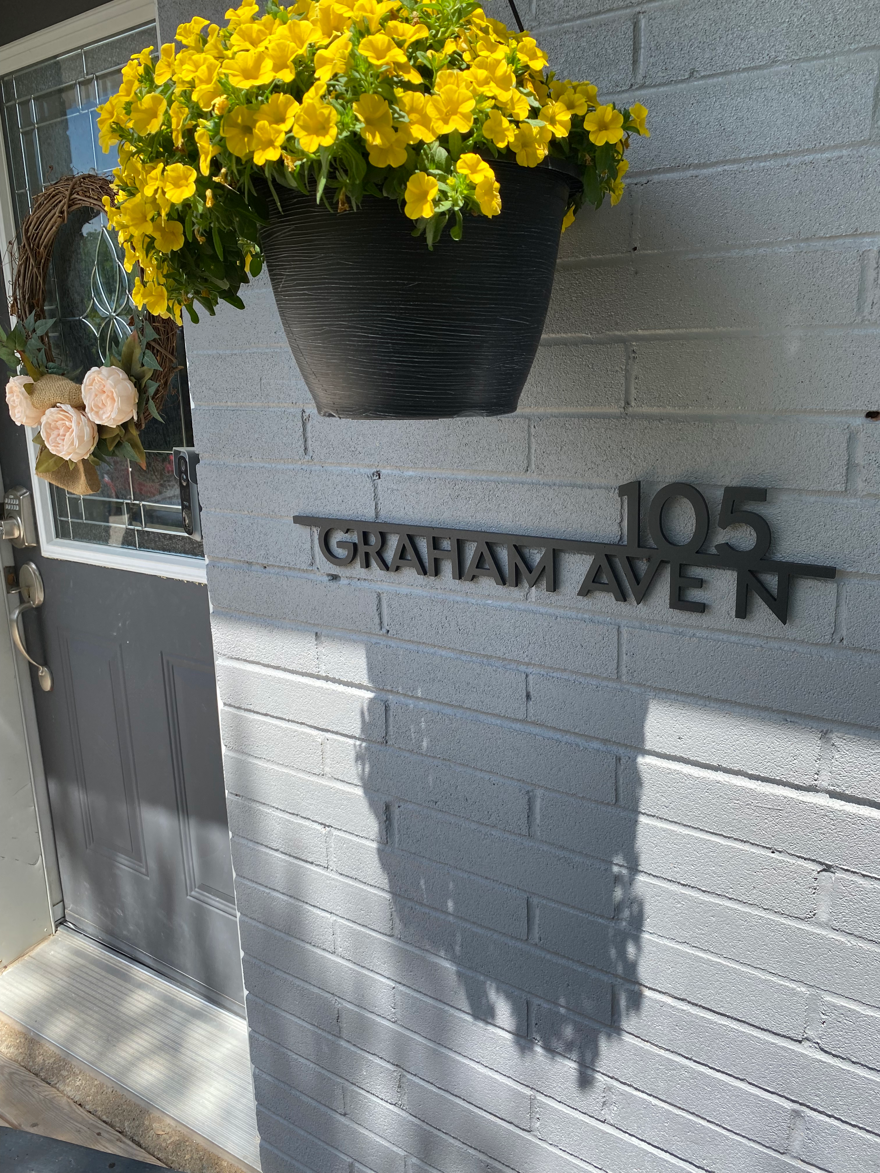 Modern House Address Sign