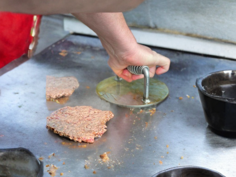 Thumbnail: 7" Stainless Steel Smash Burger Press