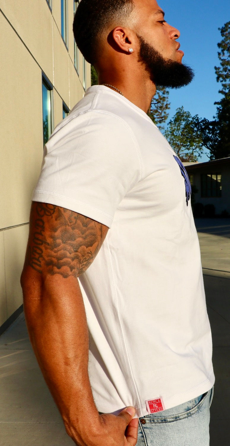 Thumbnail: White Embroidered T-shirt