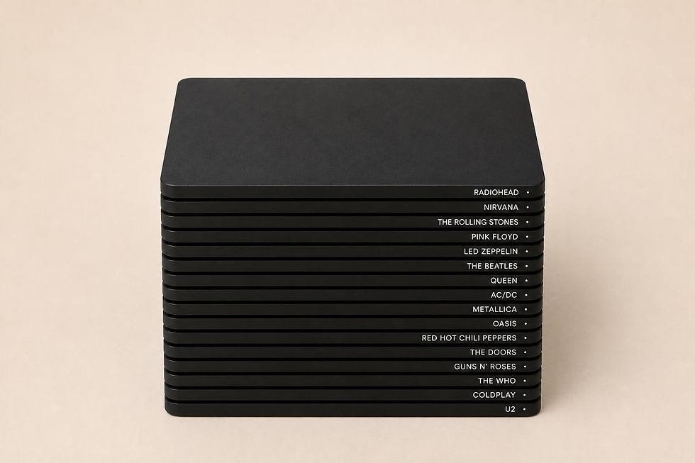 Thumbnail: Vinyl Record Dividers - Dark Blue or Custom Color, LP Album Organizer