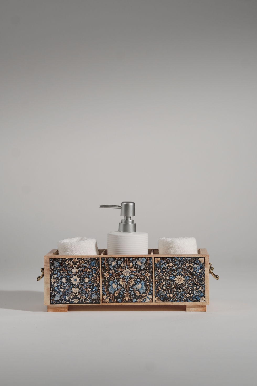 Masif ahşap banyo seti-Eskitme