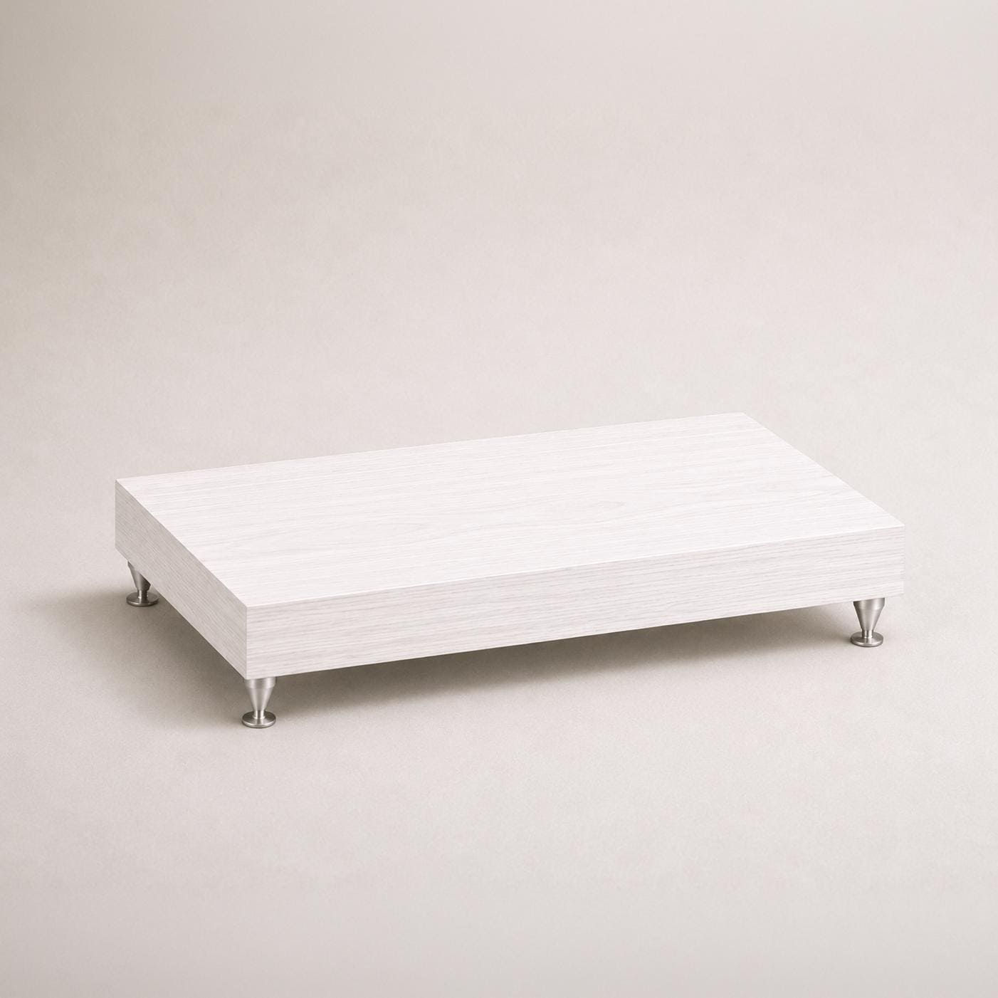 White HiFi Stand, Turntable Base, Isolation Platform, Amplifier Shelf.