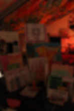 Some of Chloe's work available for purchase on the second floor of Haven.