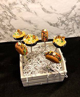 Taco and Nacho Cakepops