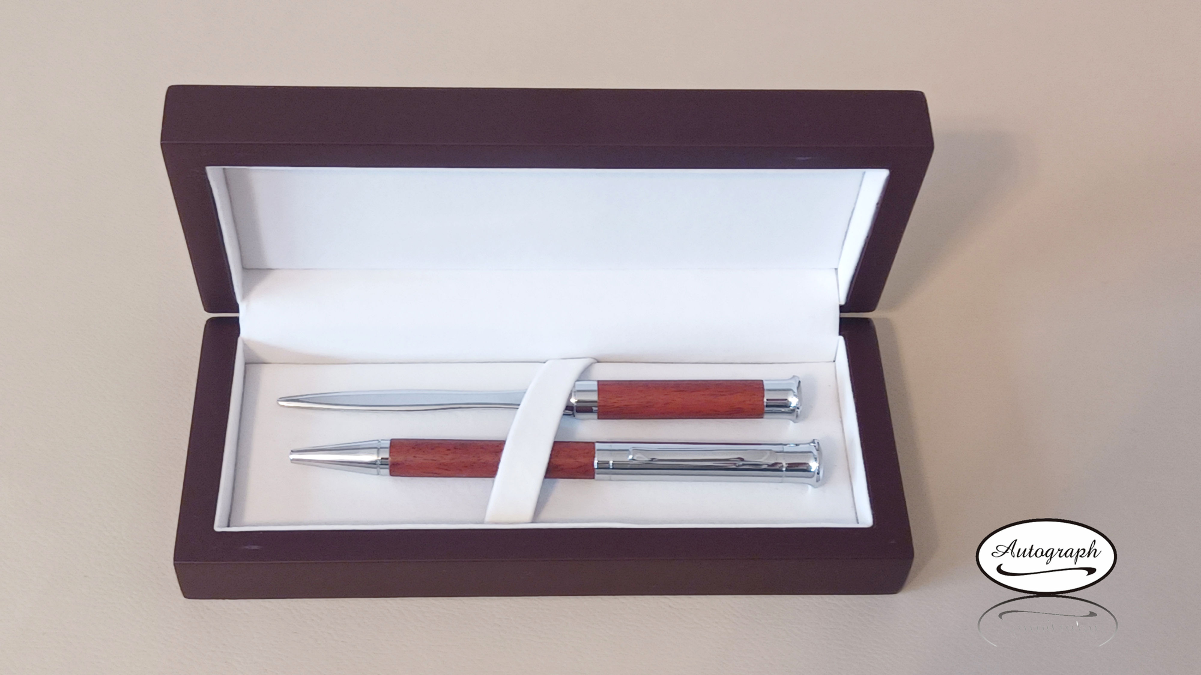 Rosewood Set of Ballpoint Pen & Letter-opener