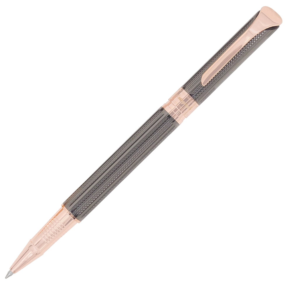 Thumbnail: Gun-Metal 2-Tone Rollerball Pen
