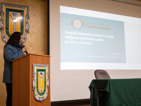 PRESENTAN CONFERENCIA SOBRE EL DECENIO INTERNACIONAL DE LAS LENGUAS INDÍGENAS EN LATINOAMÉRICA