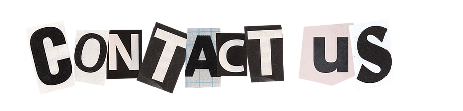 Image of the word Contact Us made from newspaper clippings