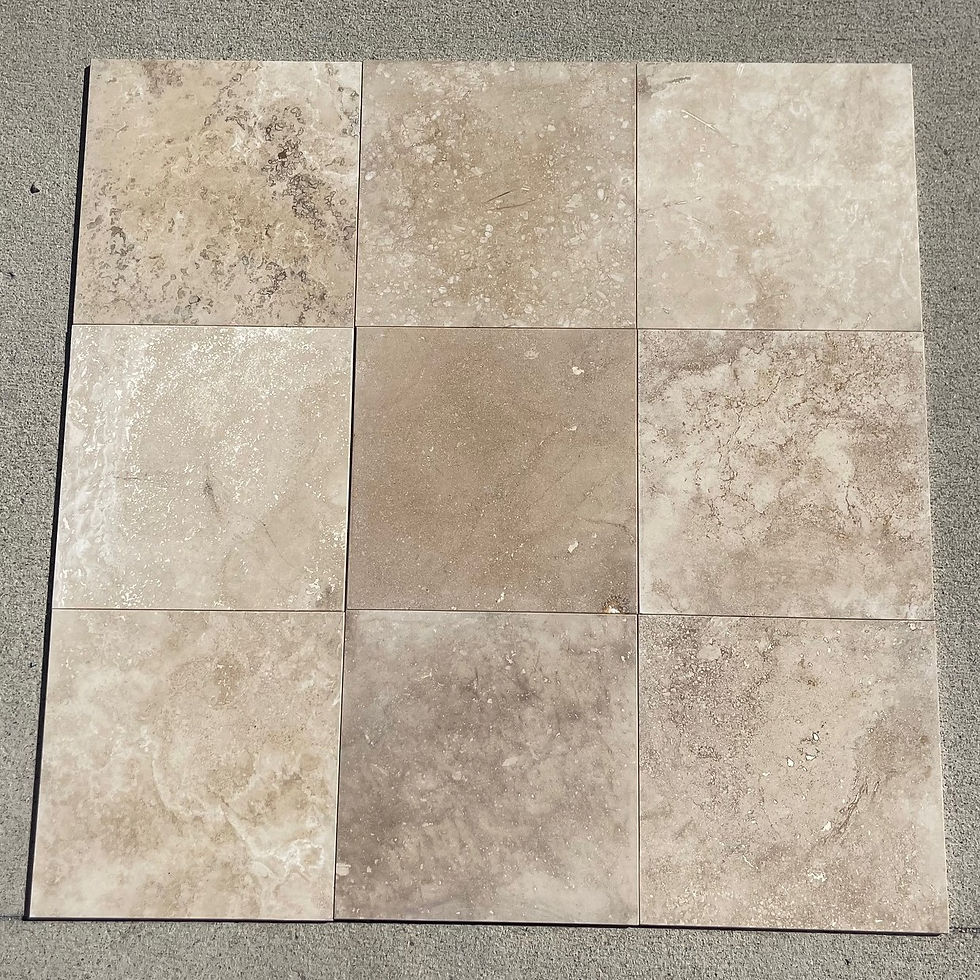 Thumbnail: 12x12 Durango Marble Travertine Tile Honed