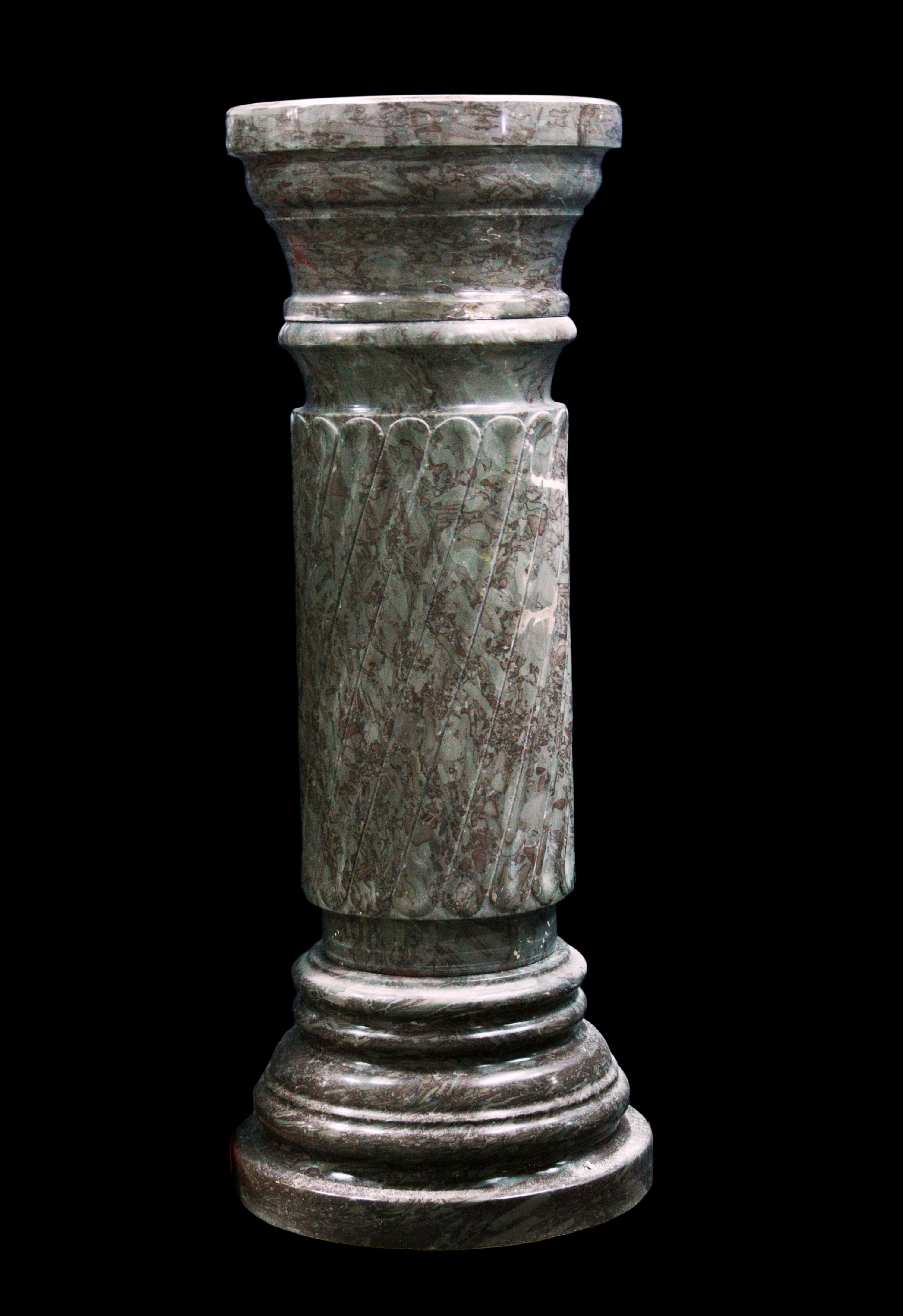 Chocolate Marble Pedestal Roman Pillar