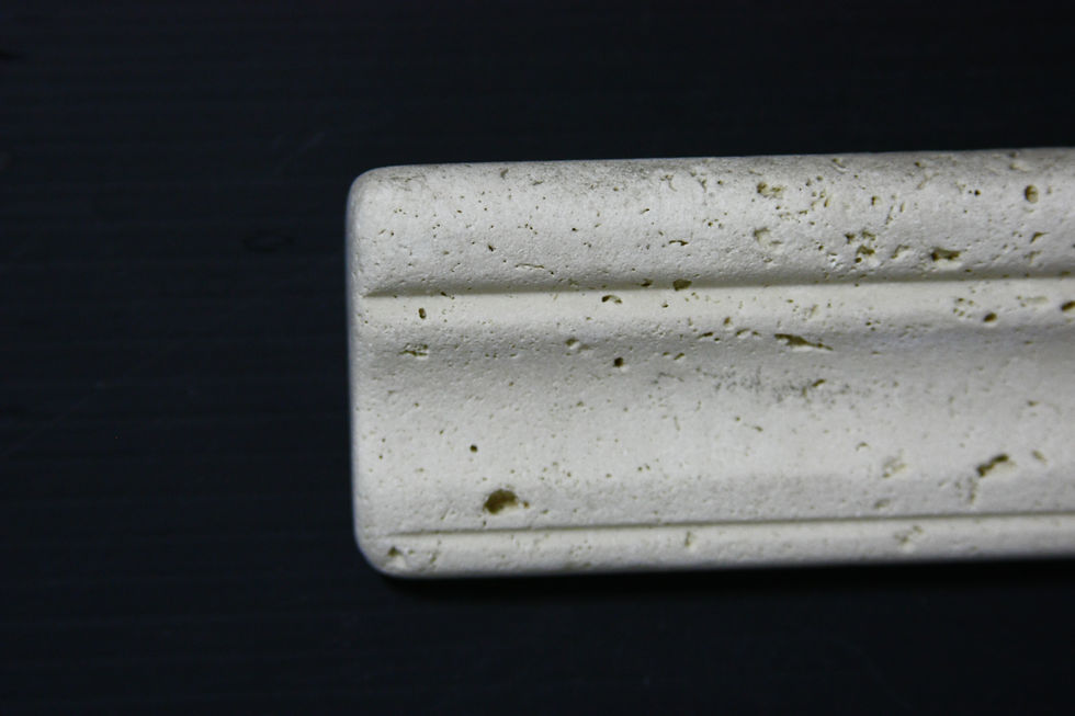 Thumbnail: 4" Chiaro Travertine Chair Rail Tile Molding
