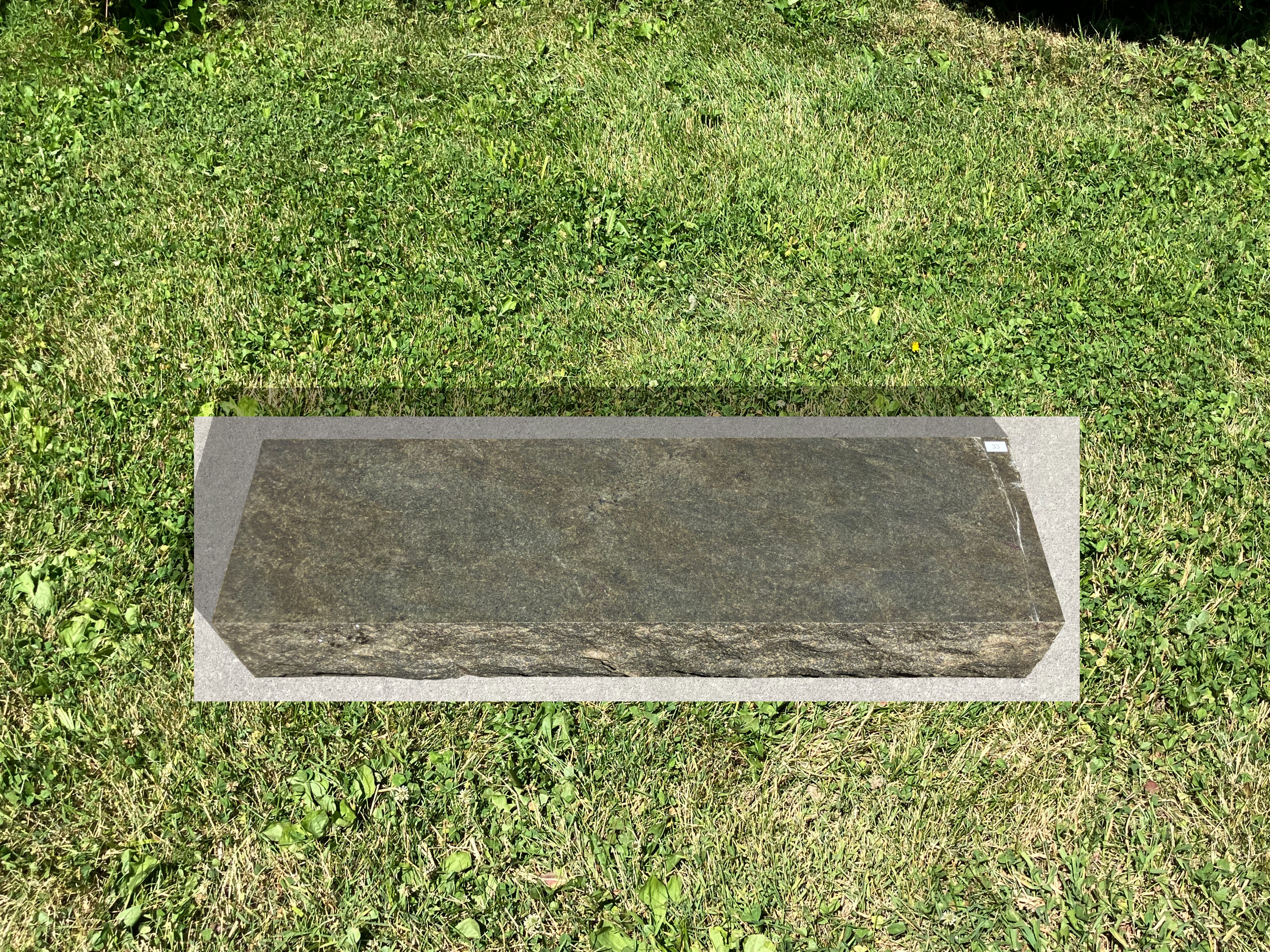 Tropical Green Granite Cemetery Bevel Marker DBV-33