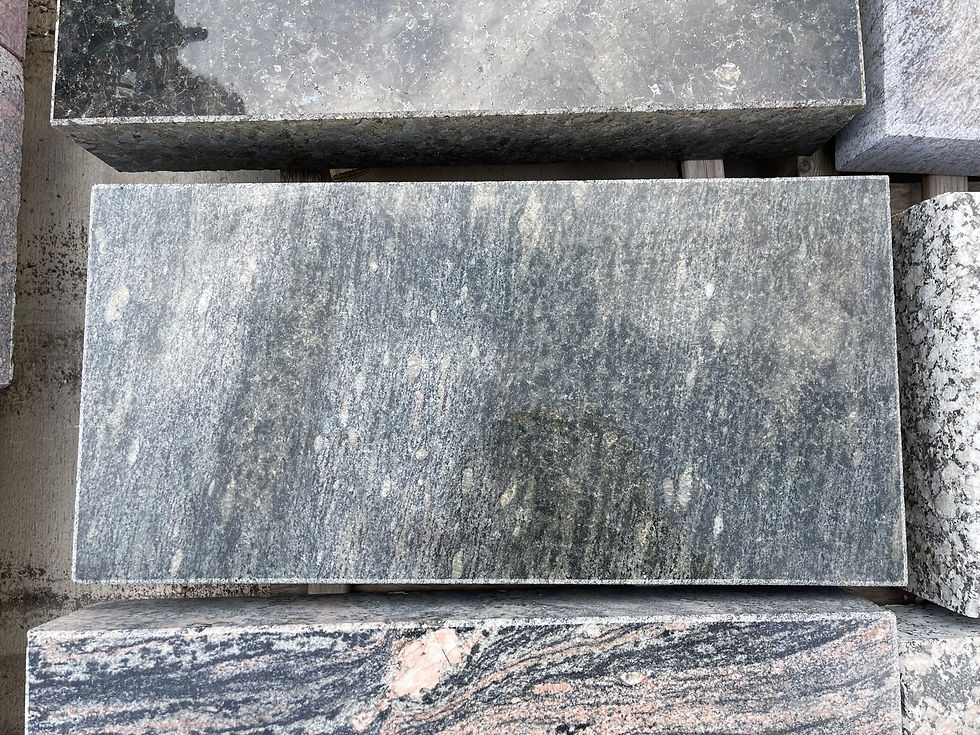 Thumbnail: Emerald Falls Granite Cemetery Single Grass Marker SGM-12
