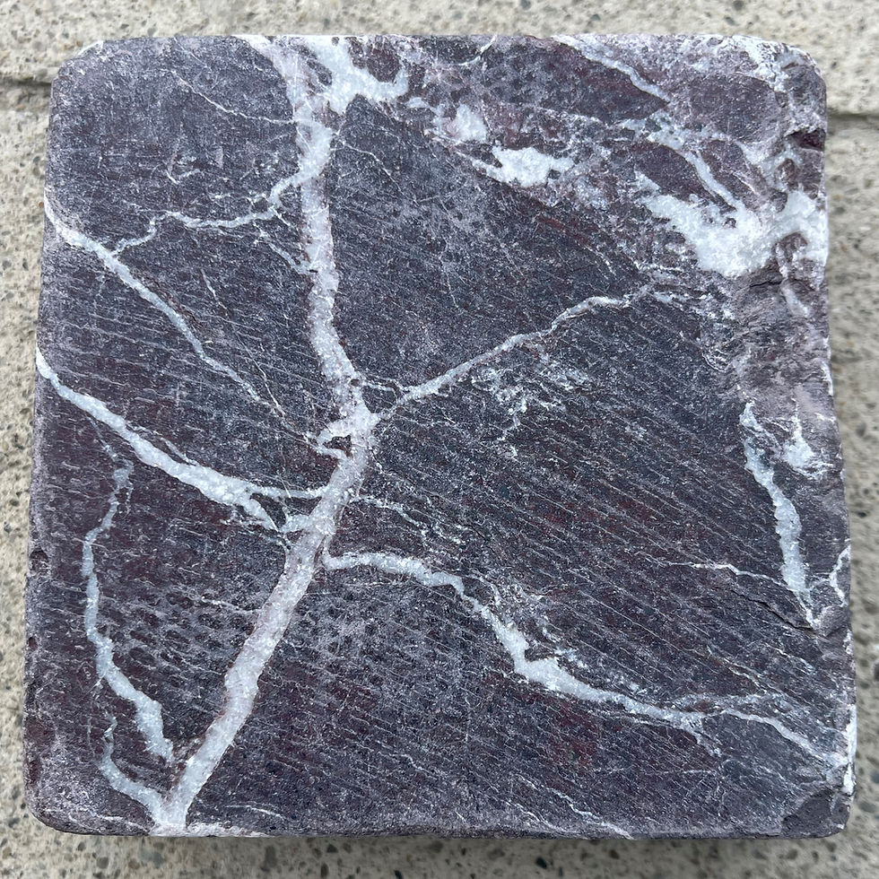 Thumbnail: 4x4 Rosso Levanto Natural Stone Wall Floor Backsplash Tile