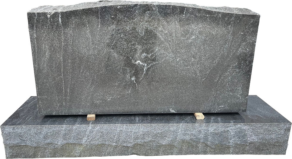 Thumbnail: Stardust Black Granite Headstone Monument MN-30B