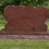 Thumbnail: Red Granite Polished Double Heart Monument Headstone with Base MN-300