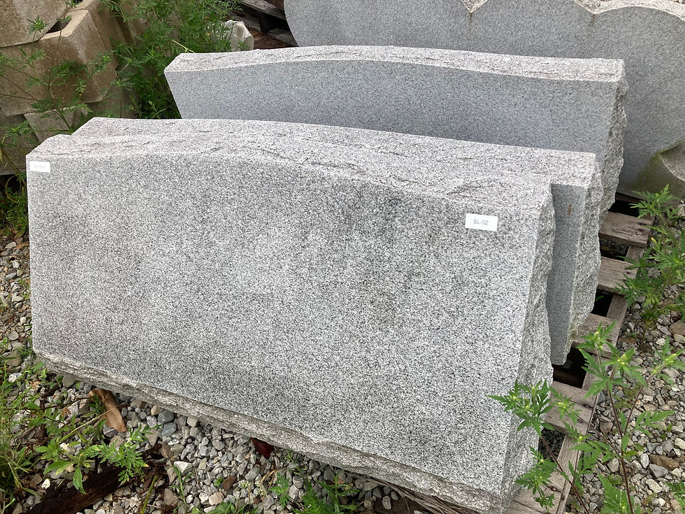 Thumbnail: Gray Granite Serpentine Slant Monument SL-52