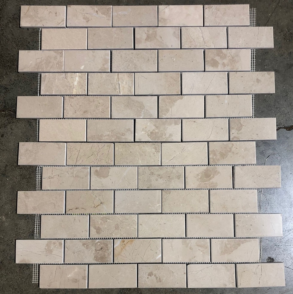 Thumbnail: Cream Marble Subway Backsplash 2x4 Tile