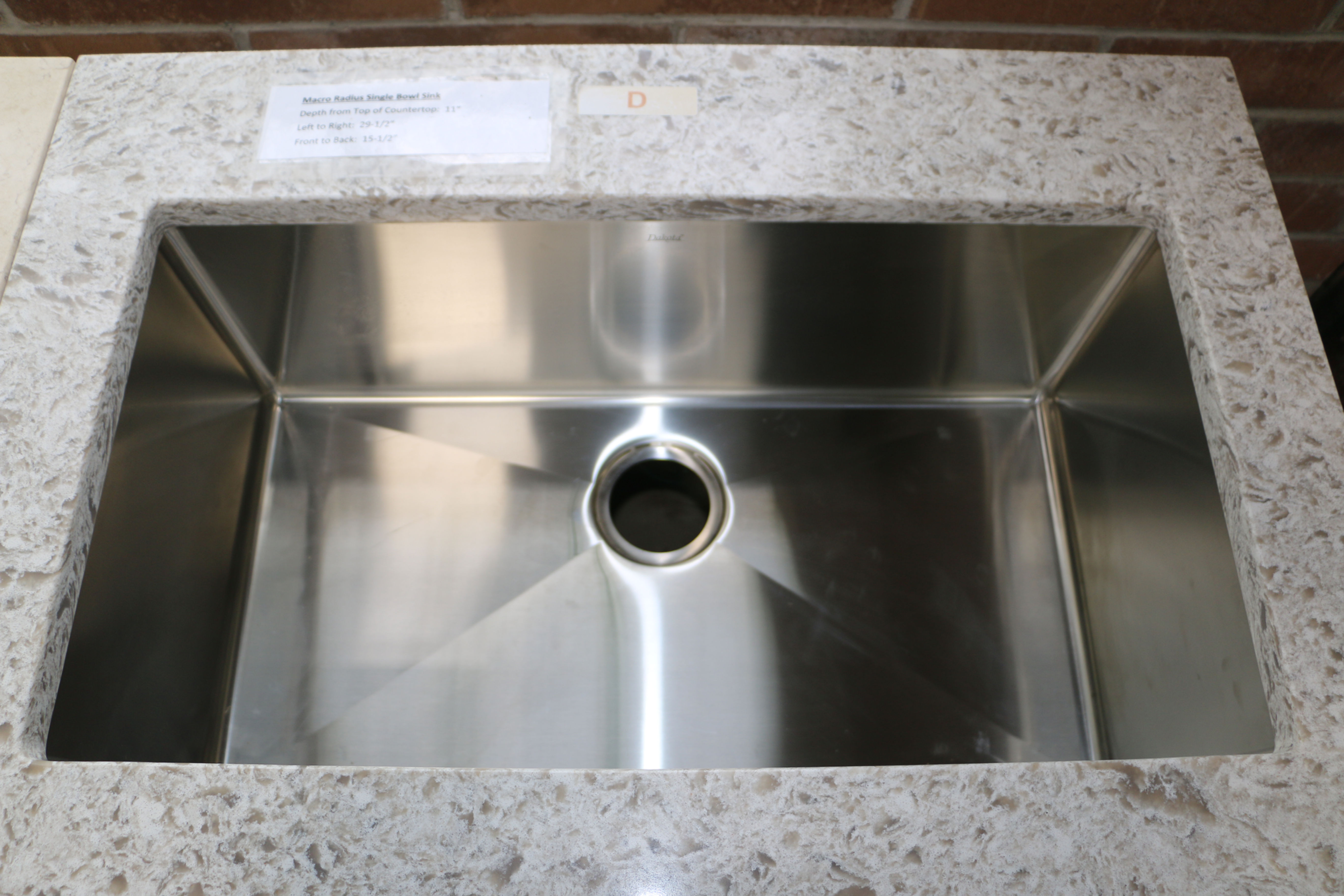 Macro Radius Single Bowl Undermount Stainless Steel Sink