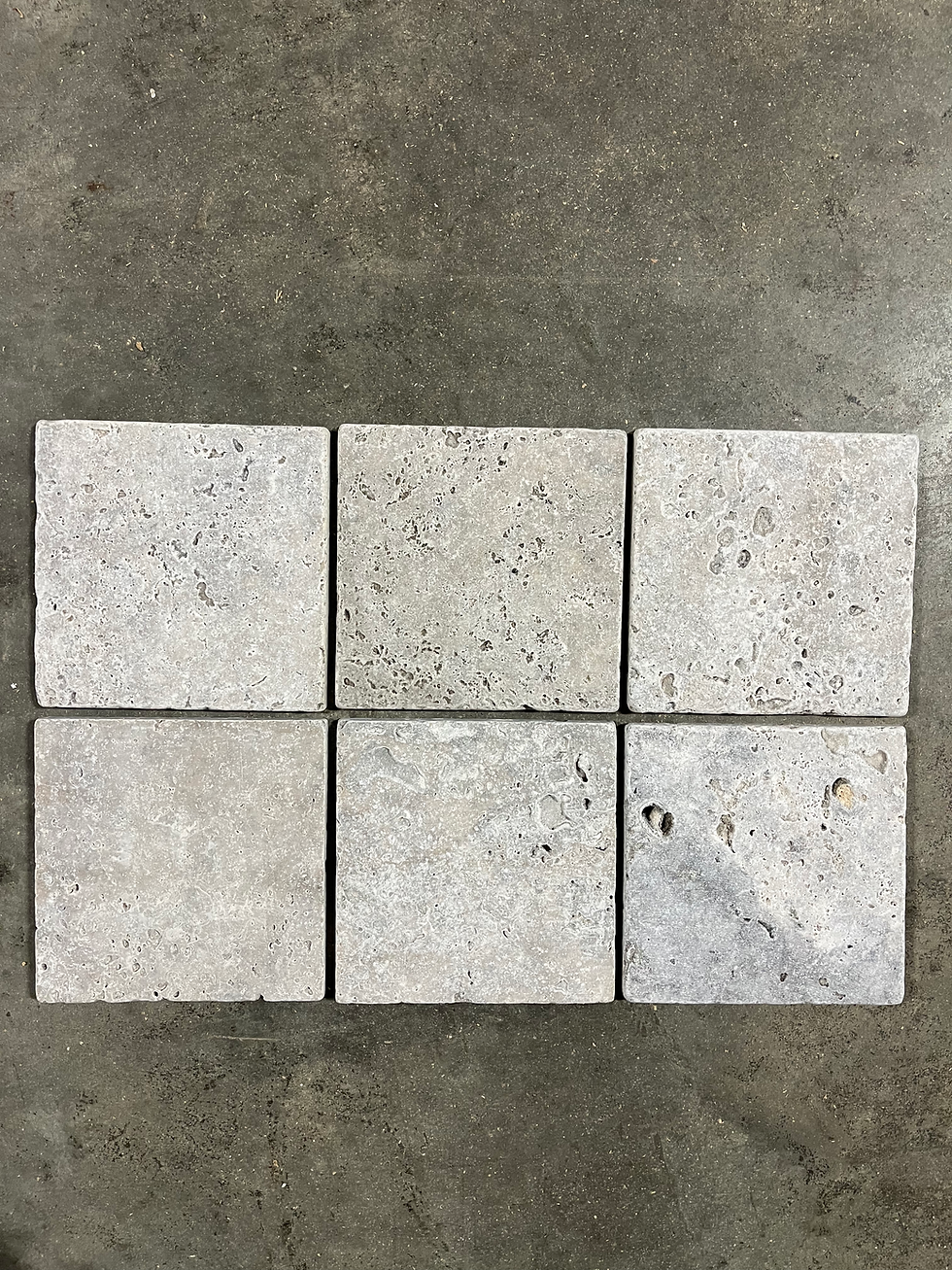 Thumbnail: Nocce Natural Stone Kitchen Bathroom Backsplash 6x6 Square Tile T-118
