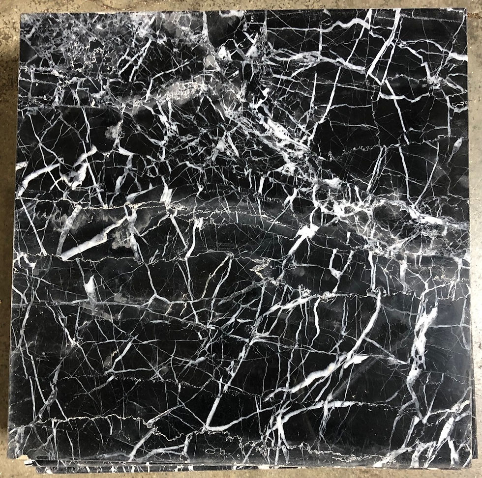 Thumbnail: 12x12 String Theory Black Marble Tile