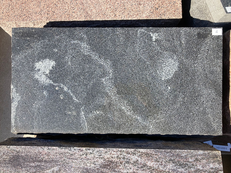 Thumbnail: Stardust Black Granite Cemetery Bevel Marker BV-04