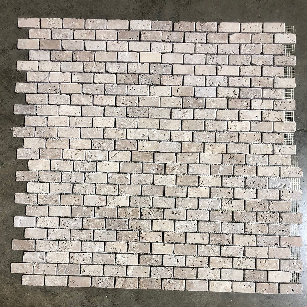 Thumbnail: Backsplash 12x12 Noce Travertine Mosaic Subway 2x 3/4 Tile