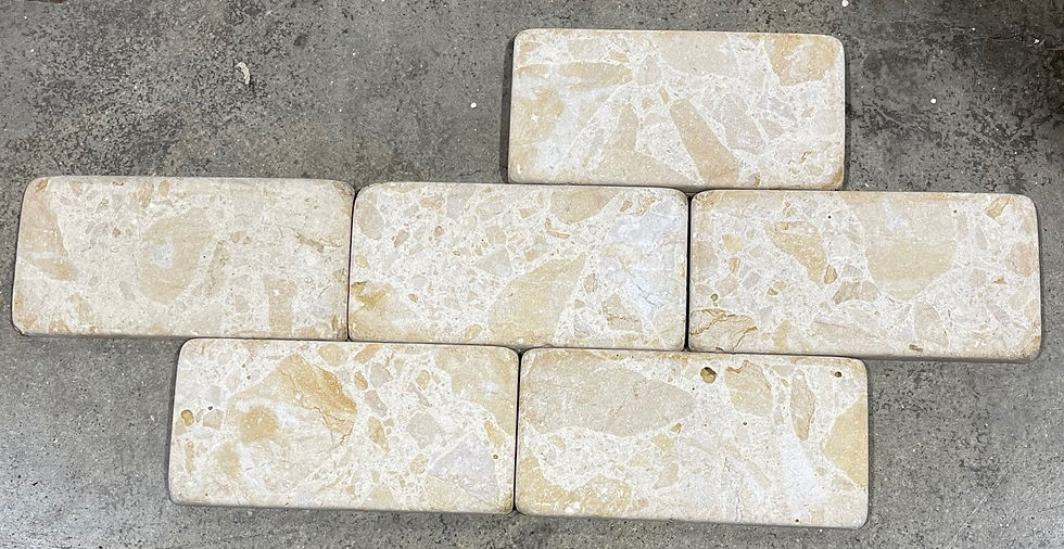 Thumbnail: 3x6 Sahara Sand Natural Stone Tile