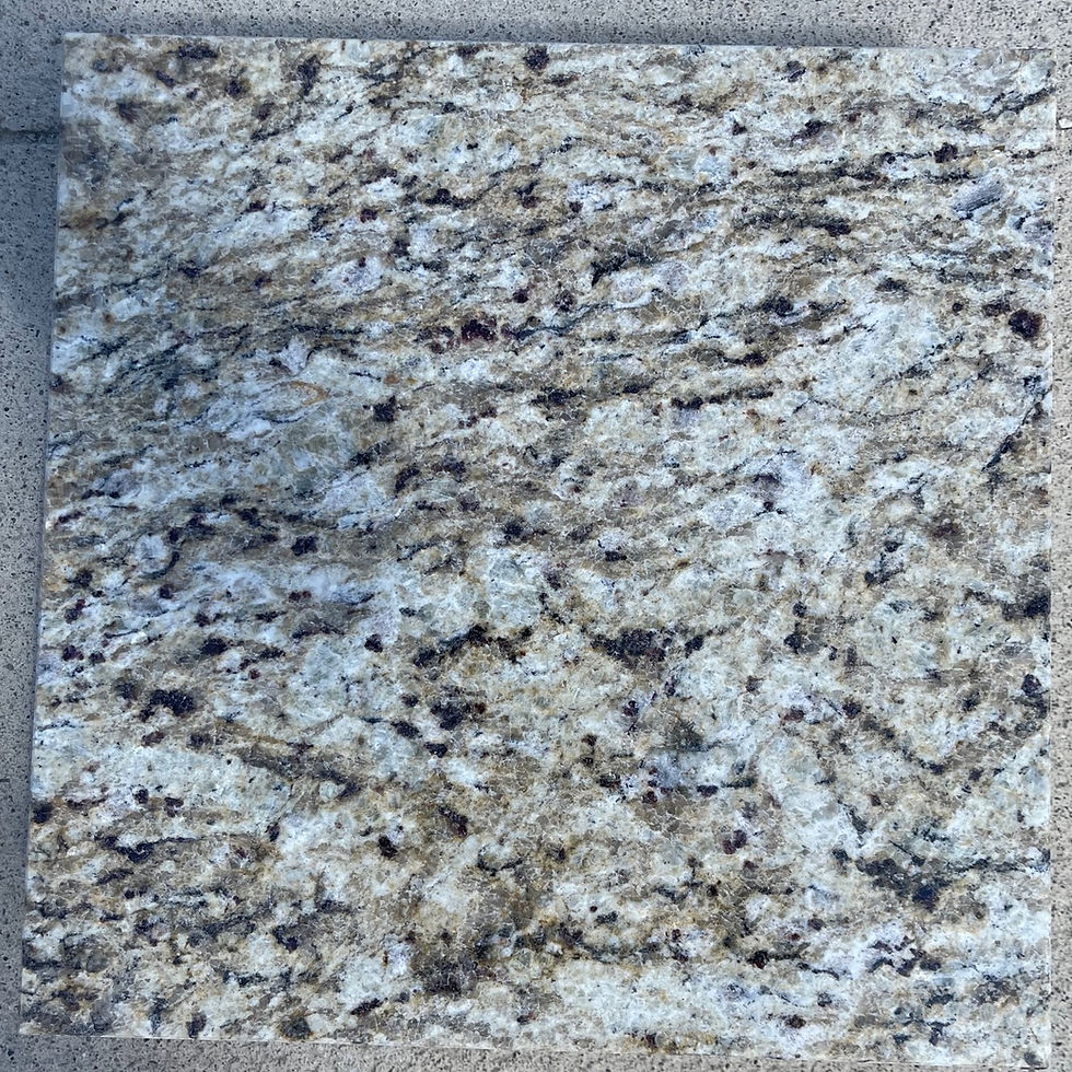 Thumbnail: 12x12 Giallo Ornamental Granite Floor Backsplash Wall Tile T-15B