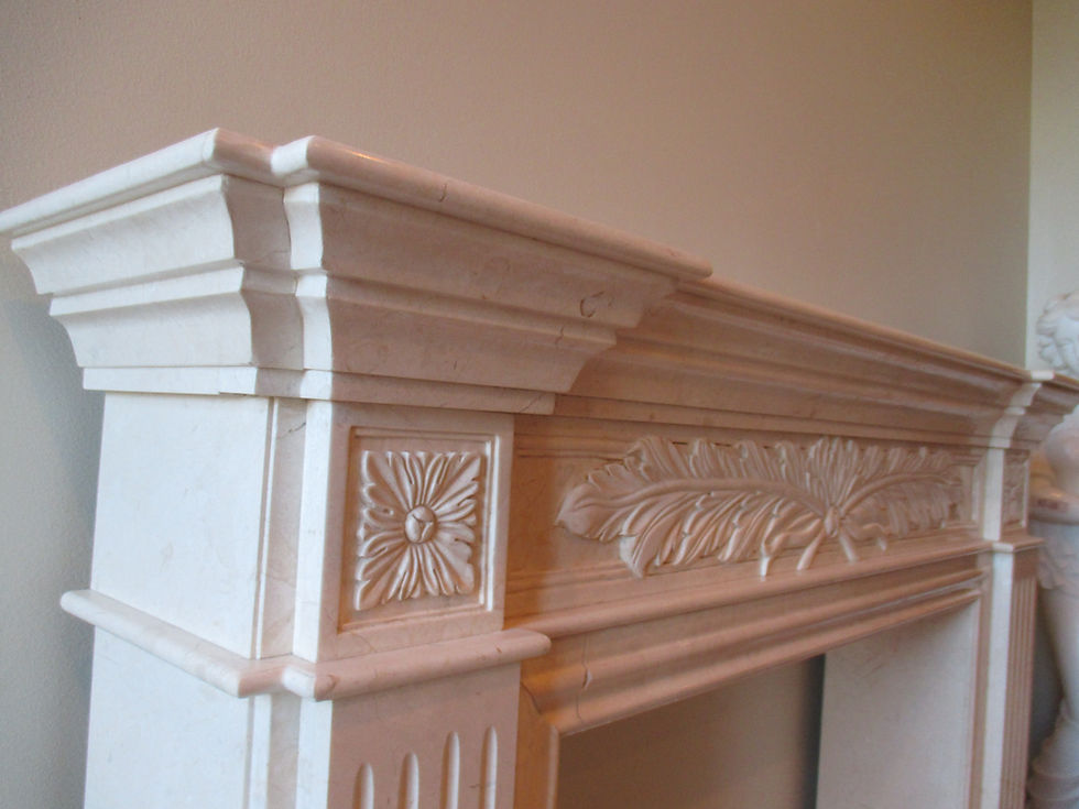 Thumbnail: White Marble Fireplace Surround