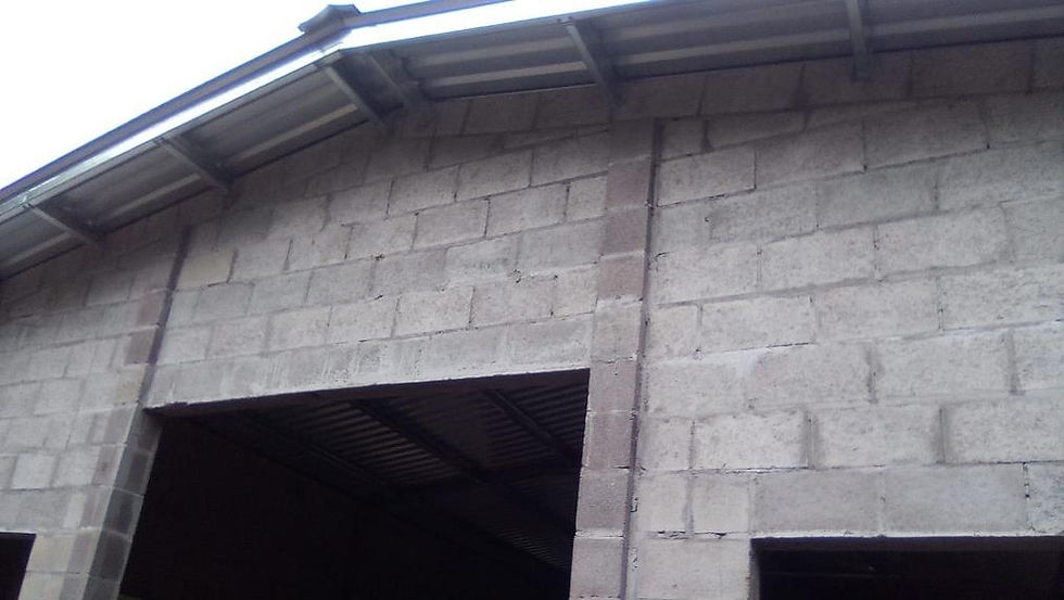 We installed the roof.