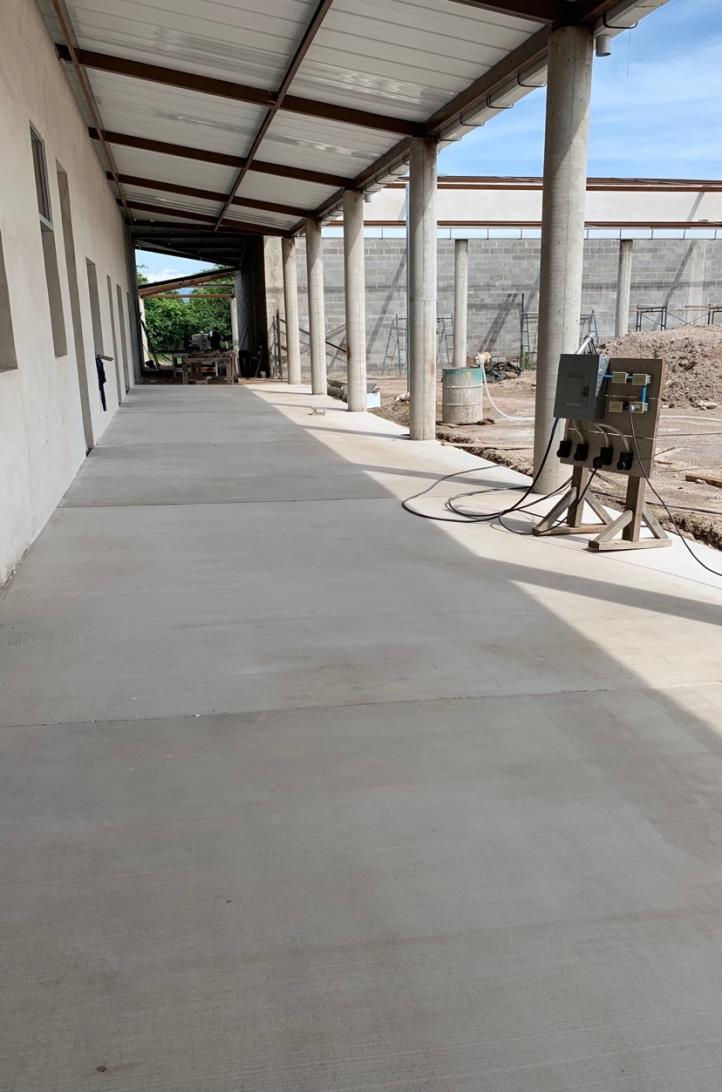 We also cleaned the corridor