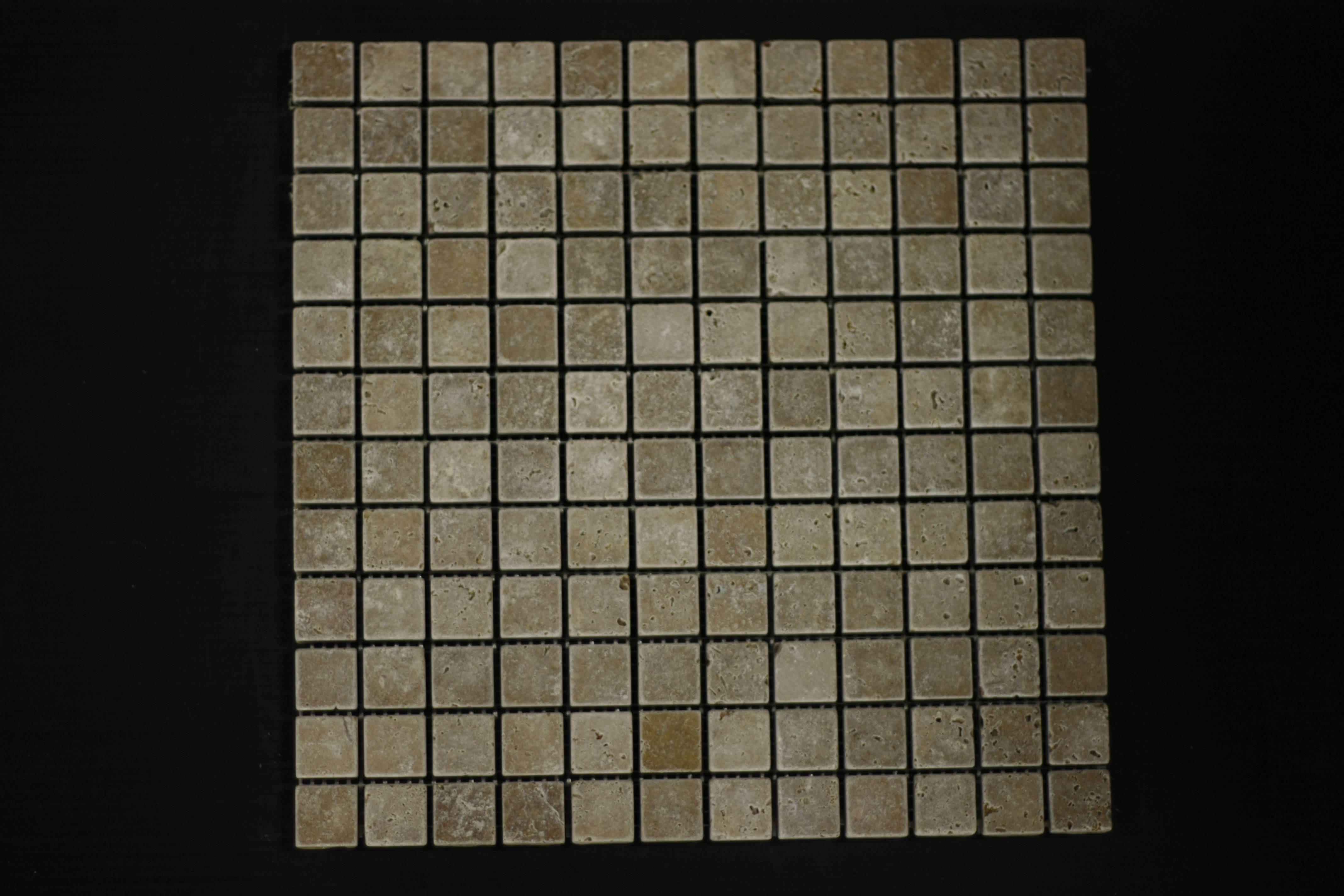 12×12 Noche Travertine Backsplash Mosaic Tile