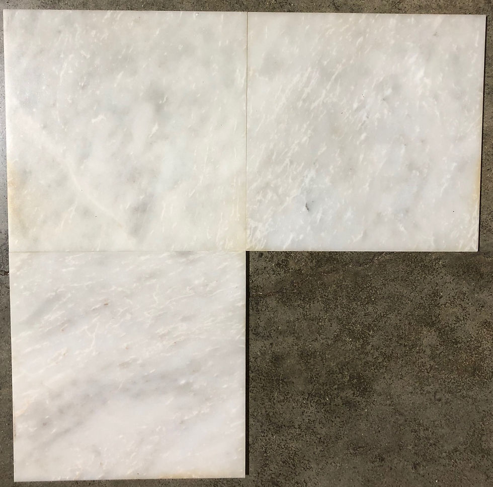 Thumbnail: White Snowy Tundra Marble 12x12  Tile